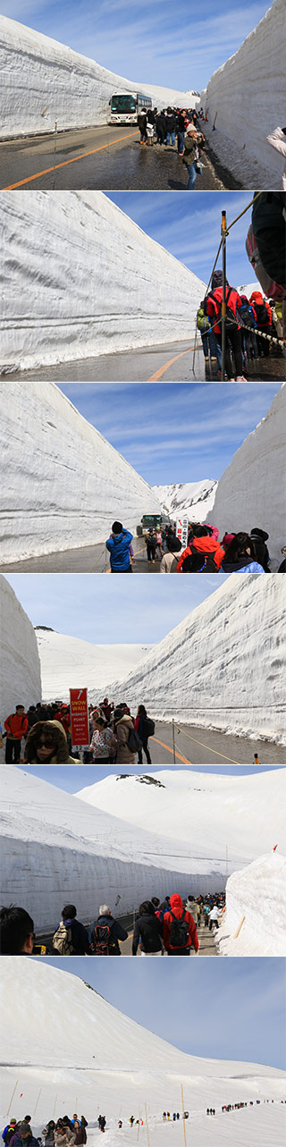 Entdecken Sie Tateyama Snow Wall in Japan.