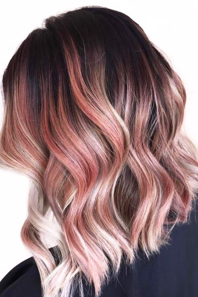 12 Blunt Bob with Rose Gold Highlights in 2024 2