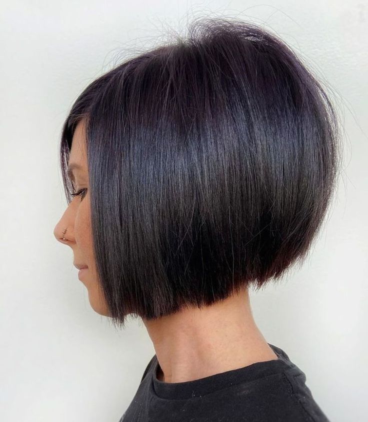 12 best Off-Center Parted Blunt Cut Bob for 2024