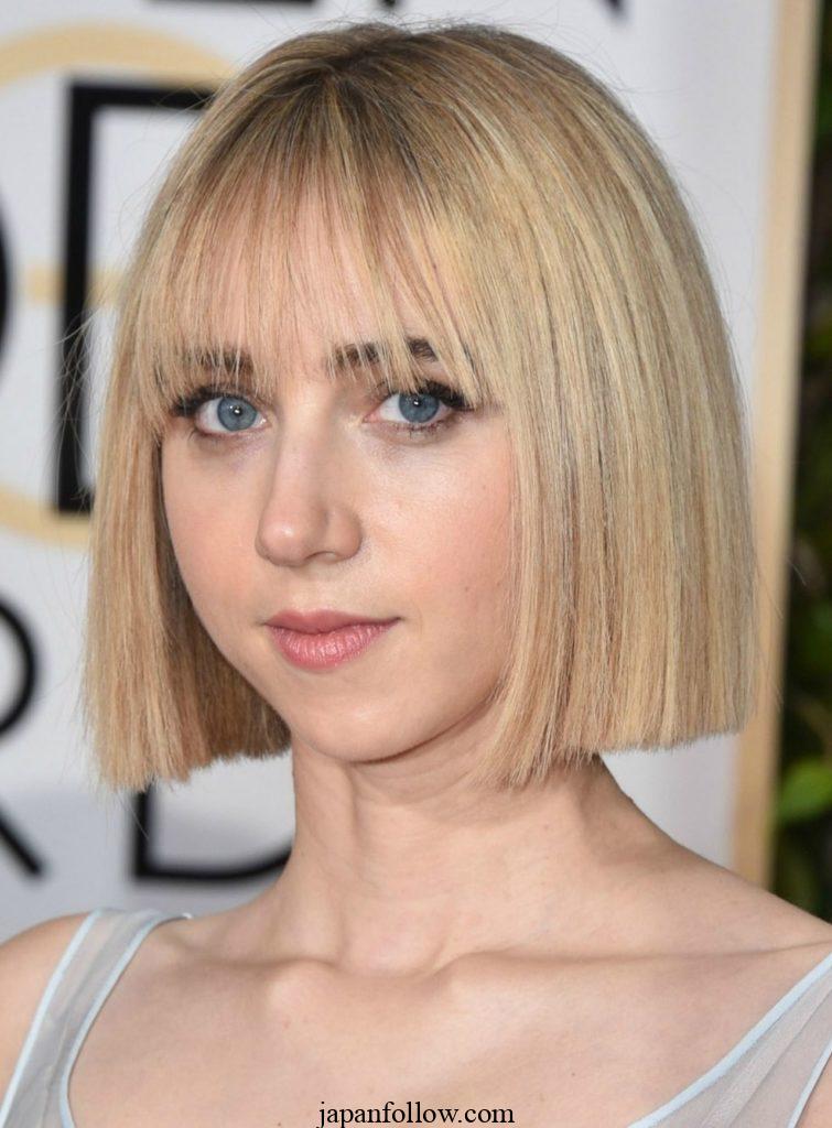 12 best Sharp Blunt Bob Cut with Short Bangs for 2024 3