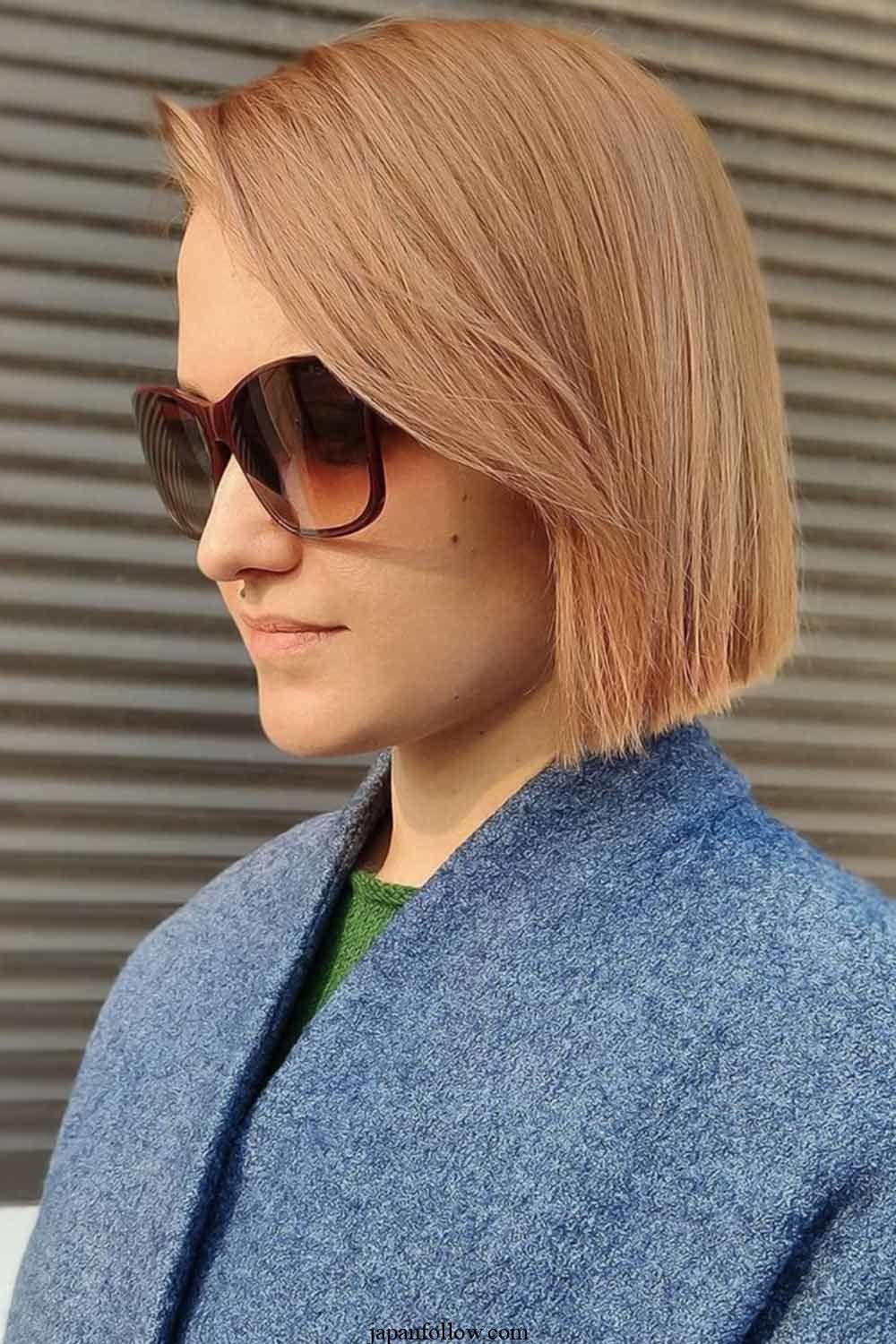 12 best Sharp Blunt Bob Cut with Short Bangs for 2024 5