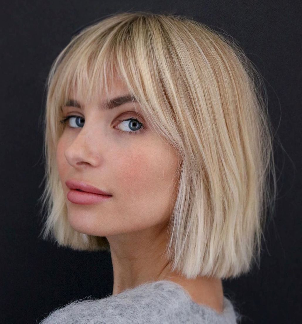 9 Blunt Bob with Face-Framing Layers this year 2