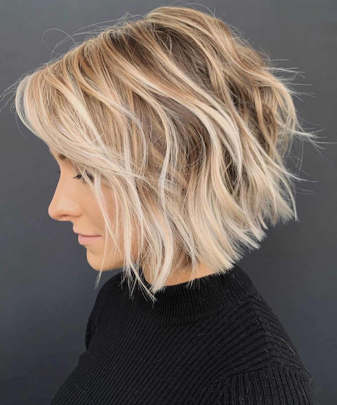 12 Low-Maintenance Textured Bob for 2024 2