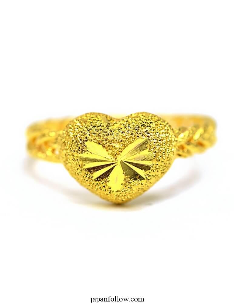Half -Golden Half Gold Ring